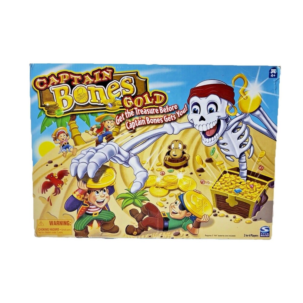 Captain Bones Gold Vintage 2005 Spin Master Board Game 99% Complete